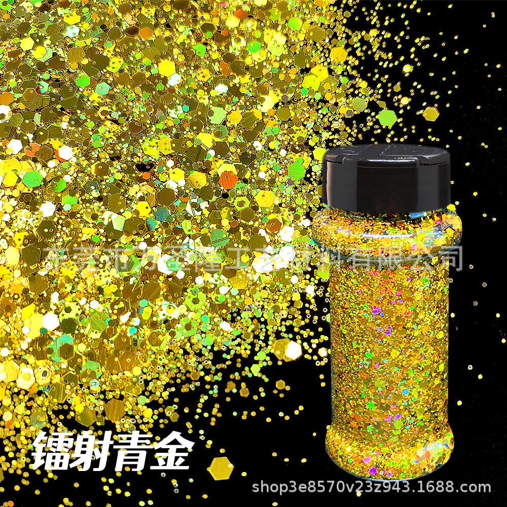 Wholesale Holographic Bottle Glitter Nail Art Colorful Sequins